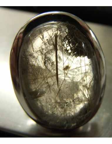 Quartz rutile Bague argent