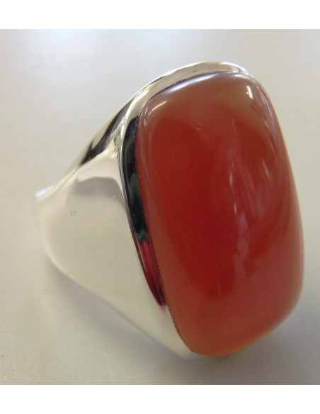 Cornaline bague argent Cornaline bague argent