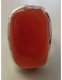 Cornaline bague argent 2