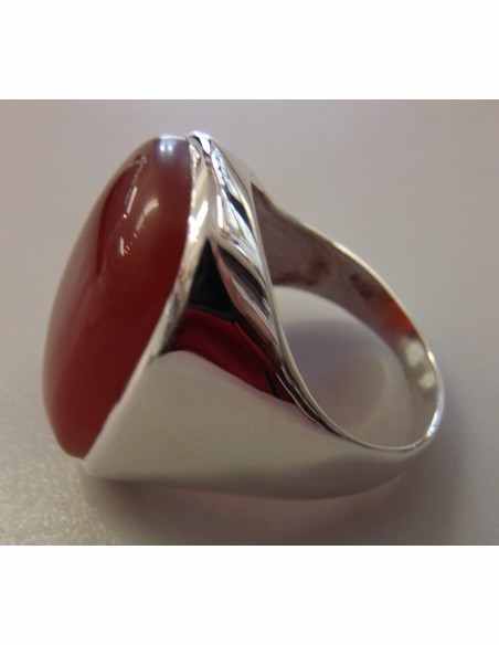 Cornaline bague argent Cornaline bague argent