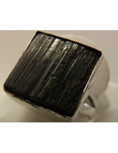 Bague Tourmaline noire argent