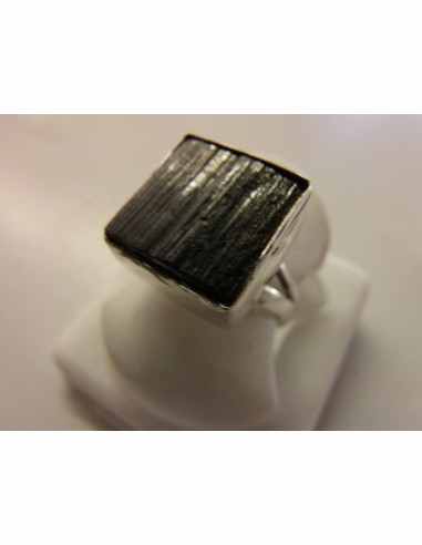 Bague Tourmaline noire argent