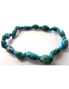 Bracelet  turquoise ovale