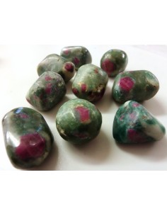 Fucshite aux rubis, fuchite rubis polis 20 a 28g