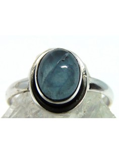 Aigue marine bague argent 2