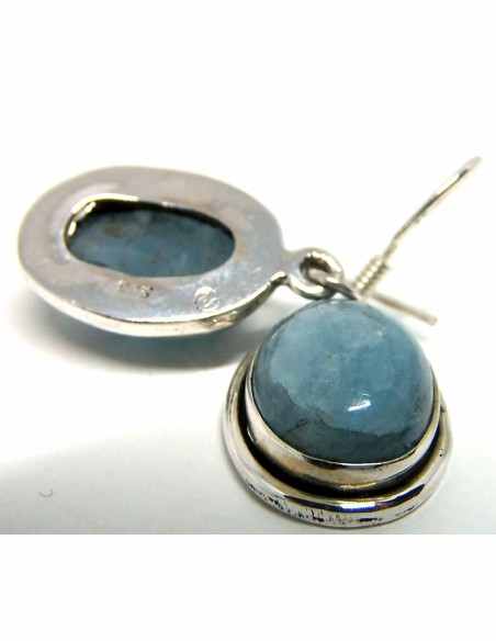 Aigue marine boucles doreilles