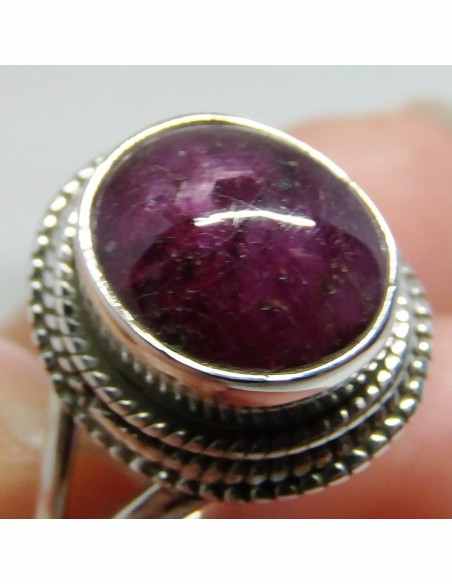 Rubis étoilé bague