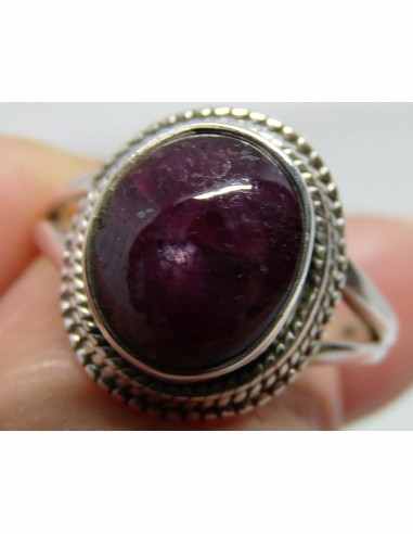 Rubis étoilé bague