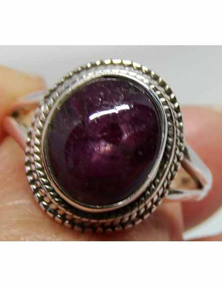 Rubis étoilé bague