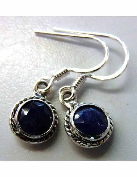 Boucles d'oreilles en pierres argent