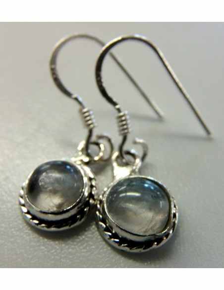 Boucles d'oreilles en pierres argent