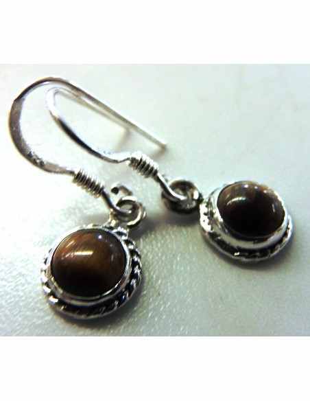 Boucles d'oreilles en pierres argent