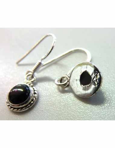 Boucles d'oreilles en pierres argent