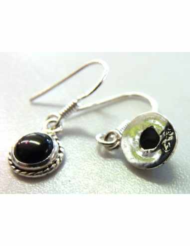 Boucles d'oreilles en pierres argent