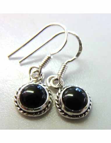 Boucles d'oreilles en pierres argent