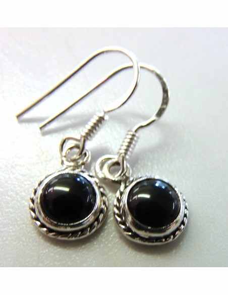 Boucles d'oreilles en pierres argent