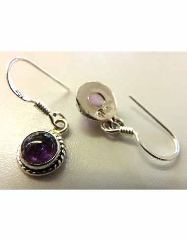 Boucles d'oreilles en pierres argent