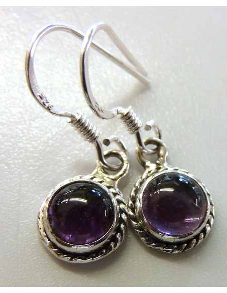 Boucles d'oreilles en pierres argent