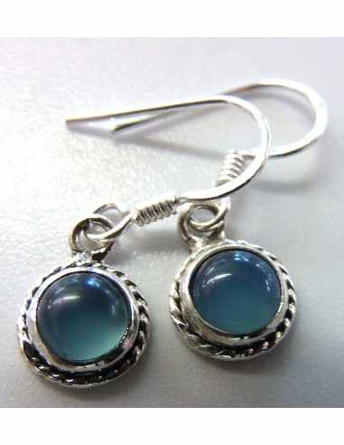 Boucles d'oreilles en pierres argent