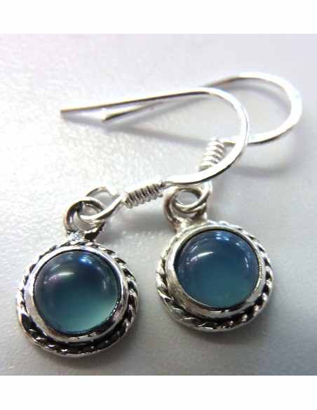 Boucles d'oreilles en pierres argent