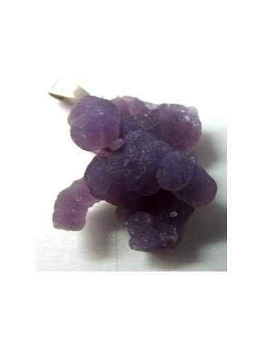 Agate violette cactus pendentif