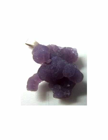 Agate violette cactus pendentif