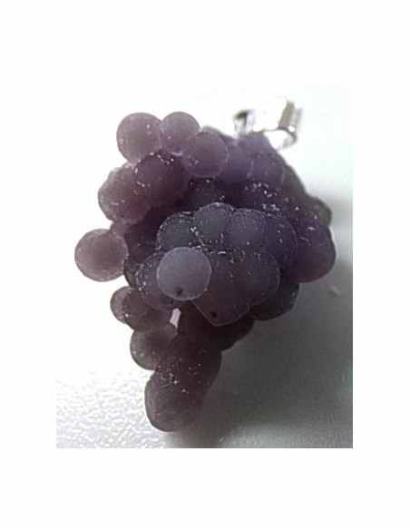 Agate violette cactus pendentif