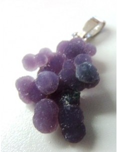 Agate violette cactus pendentif 2