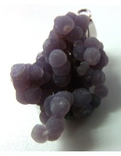 Agate violette cactus pendentif