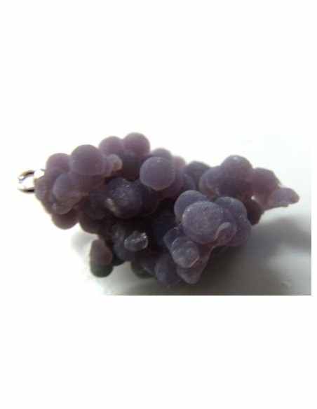 Agate violette cactus pendentif