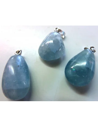 Celestite , pierre des anges en pendentif