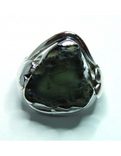 Bague Moldavite argent