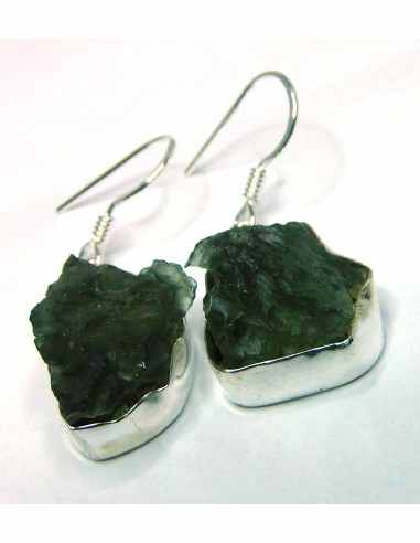 Bague Moldavite argent