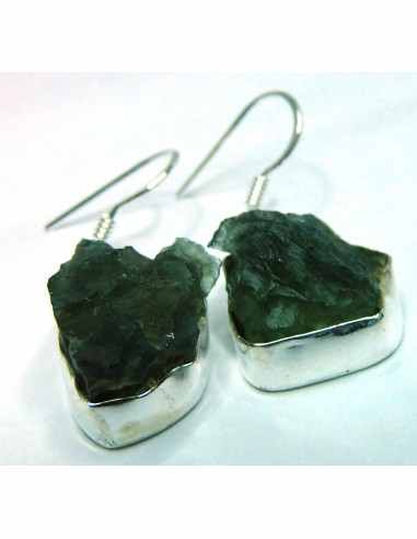 Bague Moldavite argent
