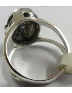 Quartz fumé boucles argent 2