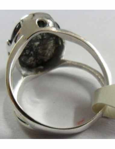 Quartz fumé boucles argent