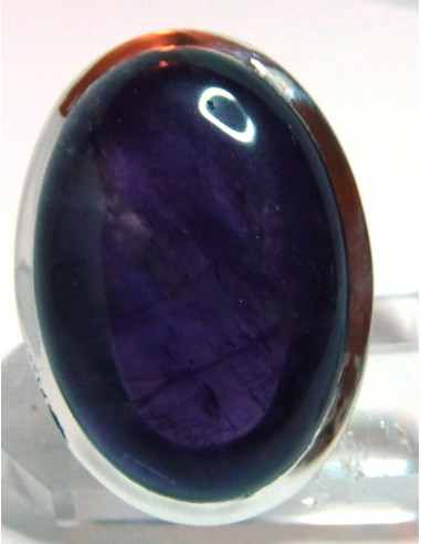 Grand bague en Amethyste argent