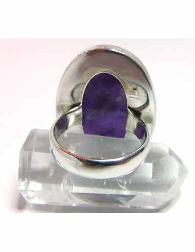 Grand bague en Amethyste argent
