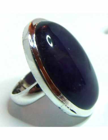 Grand bague en Amethyste argent