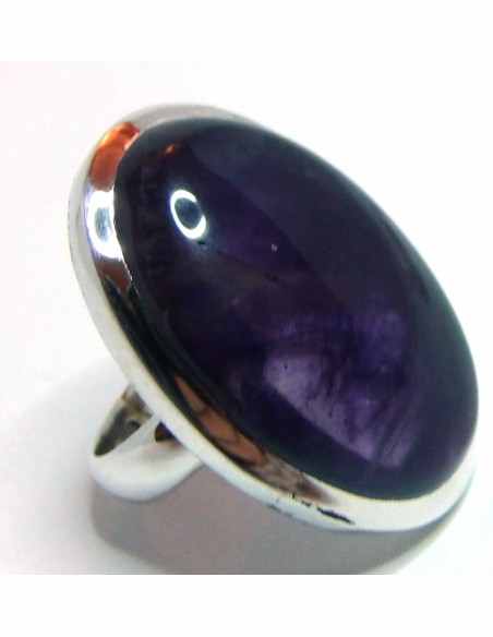 Grand bague en Amethyste argent Grand bague en Amethyste argent