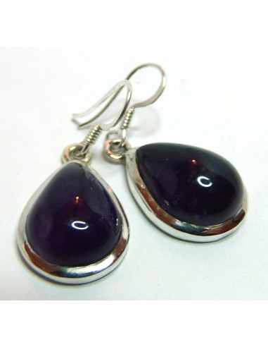 Boucles d'oreilles amethyste