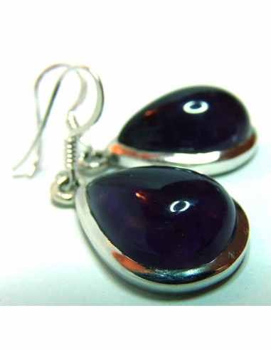 Boucles d'oreilles amethyste