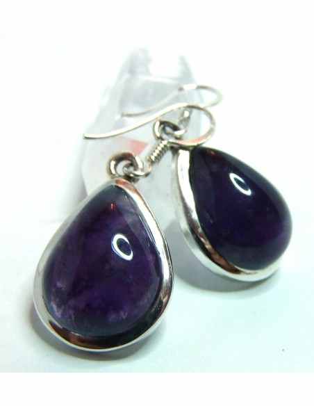 Boucles d'oreilles amethyste