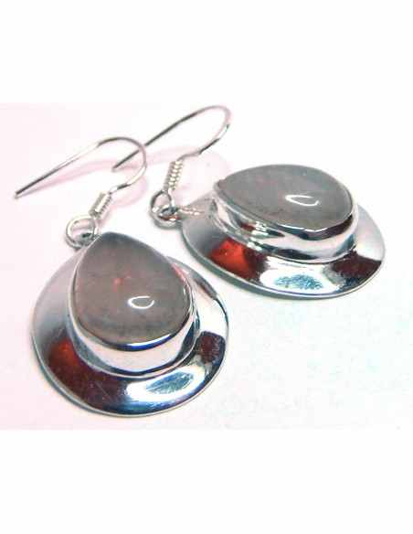 Quartz rose boucles doreilles Quartz rose boucles doreilles