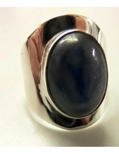 Cyanite bague argent