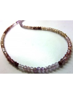 Spinelle rose collier 3mm 2
