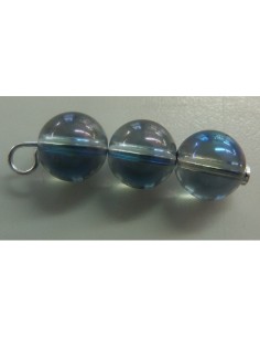 Aqua aura pendentif argent
