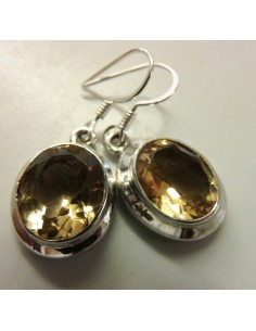 Citrine gemme boucles 2
