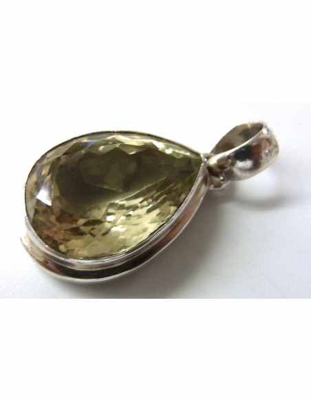 Citrine gemme goute pendentif Citrine gemme goute pendentif