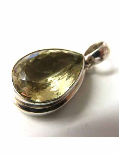 Citrine gemme goute pendentif Citrine gemme goute pendentif